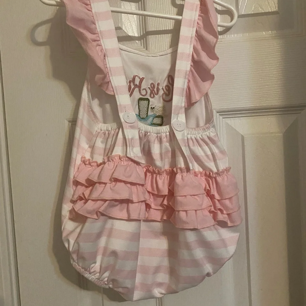 He is Risen Ruffle Butt Romper